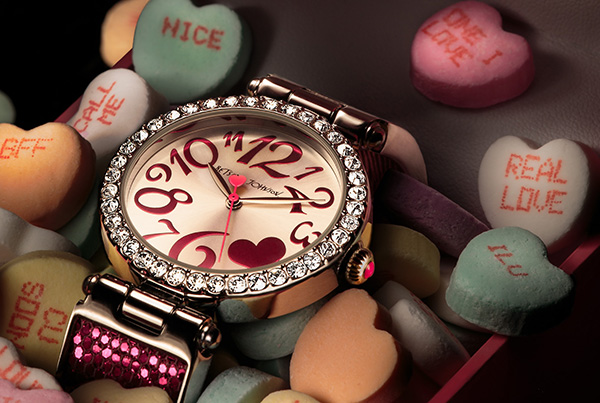 Betsey Johnson watch in candy hearts